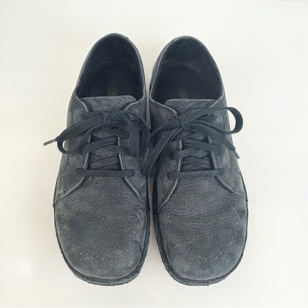 Keen Charcoal Gray Sierra Leather Lace Up Oxfords Women’s Size 9.5
